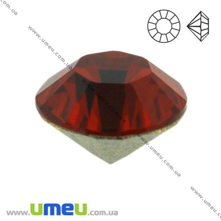 Стрази скляні конусні SS7 (2,2 мм), Бордові (STR-018780)