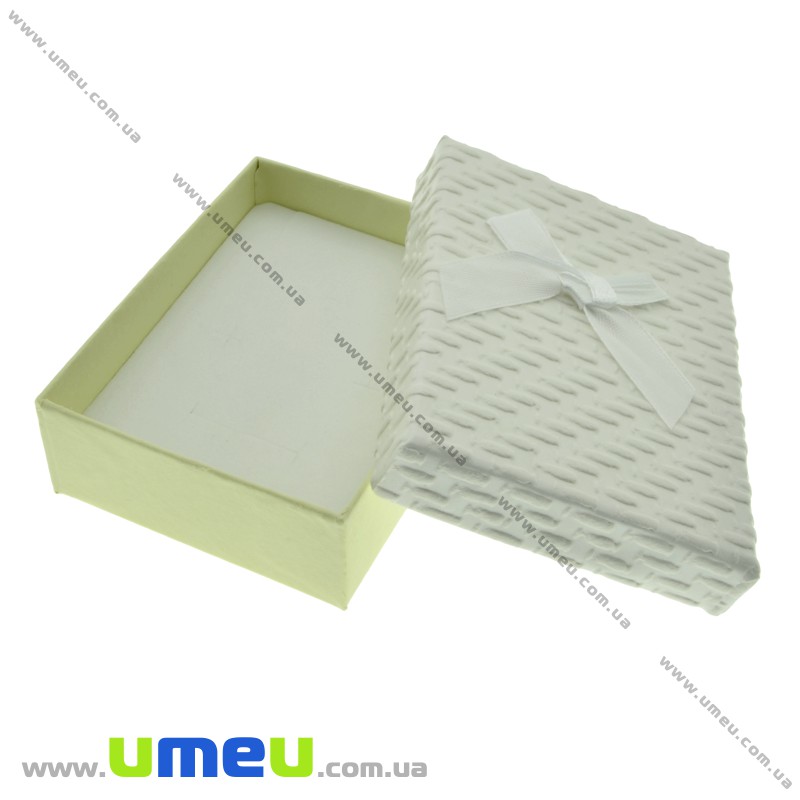 Подарочная коробочка Прямоугольная, 8,5х6,5х3 см, Кремовая (UPK-023114)