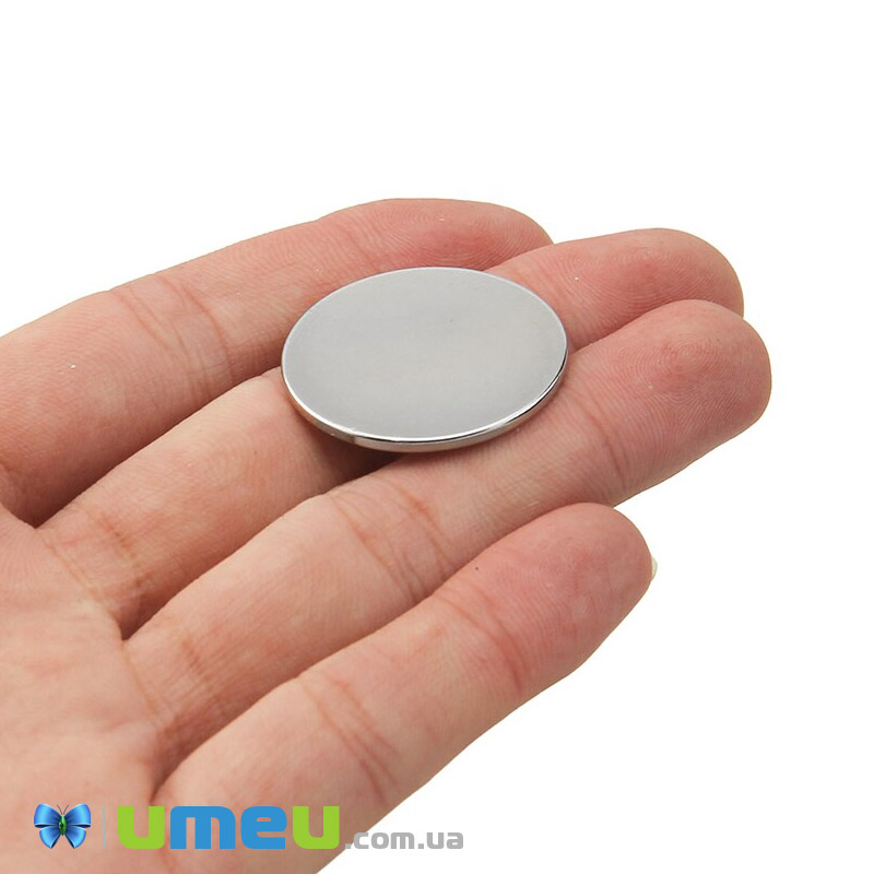Магніт неодимовий для брошок Круглий, 30х1,7 мм (OSN-039346)