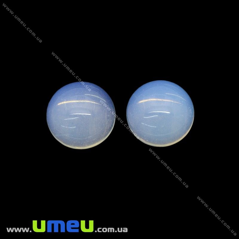 Кабошон нат. камінь опал (Місячний камінь), Круглий, 12 мм (KAB-025991)