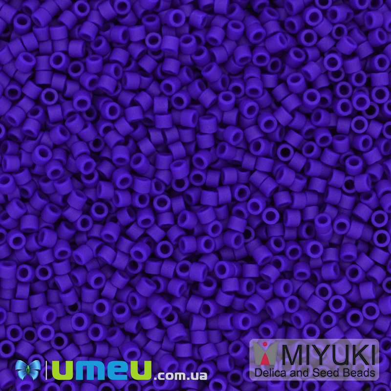Бісер японський Miyuki Delica 11/0 DB756, Синій матовий (BIS-047489)