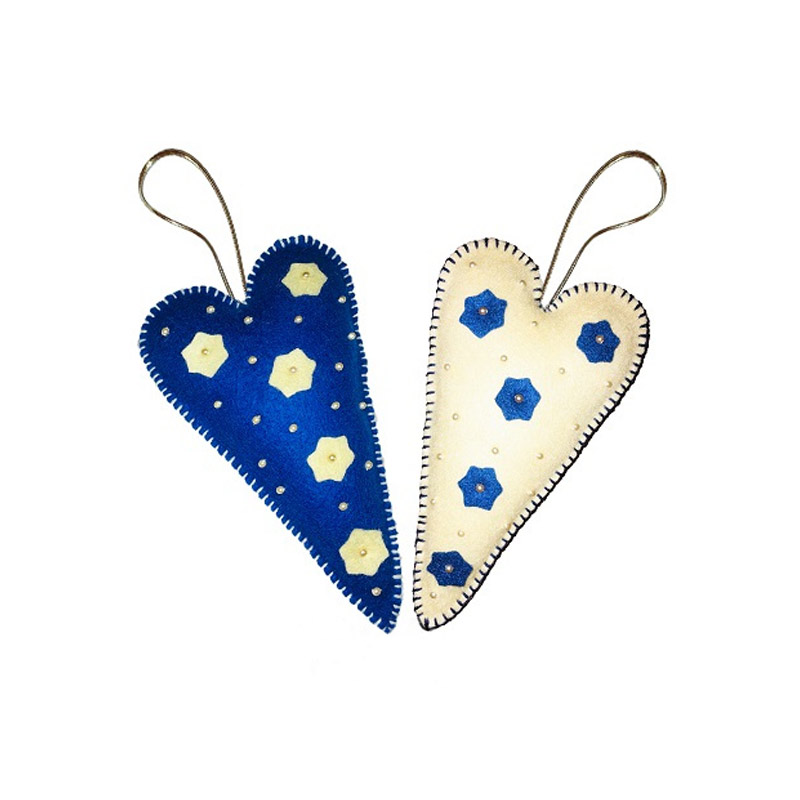 Набор из фетра для создания 2 игрушек, Пара сердец ФН-111, 16х9 см (FLT-061049)