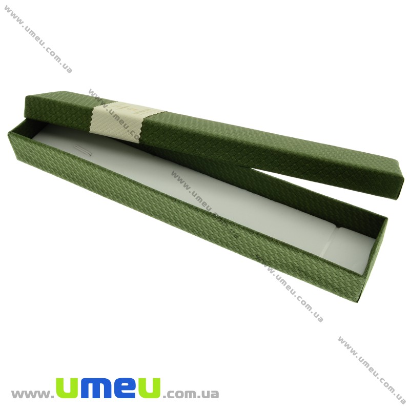 Подарункова коробочка Прямокутна, 21х4х2,5 см, Оливкова (UPK-023199)