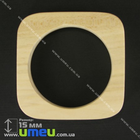 Дерев'яний браслет Тетія, 15 мм, Липа (DEC-001755)