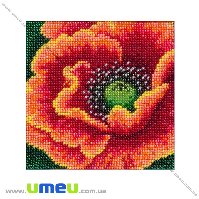 Набір для вишивання бісером VDV, Полум'яний квітка ТН-1032, 12х12 см (SXM-034737)