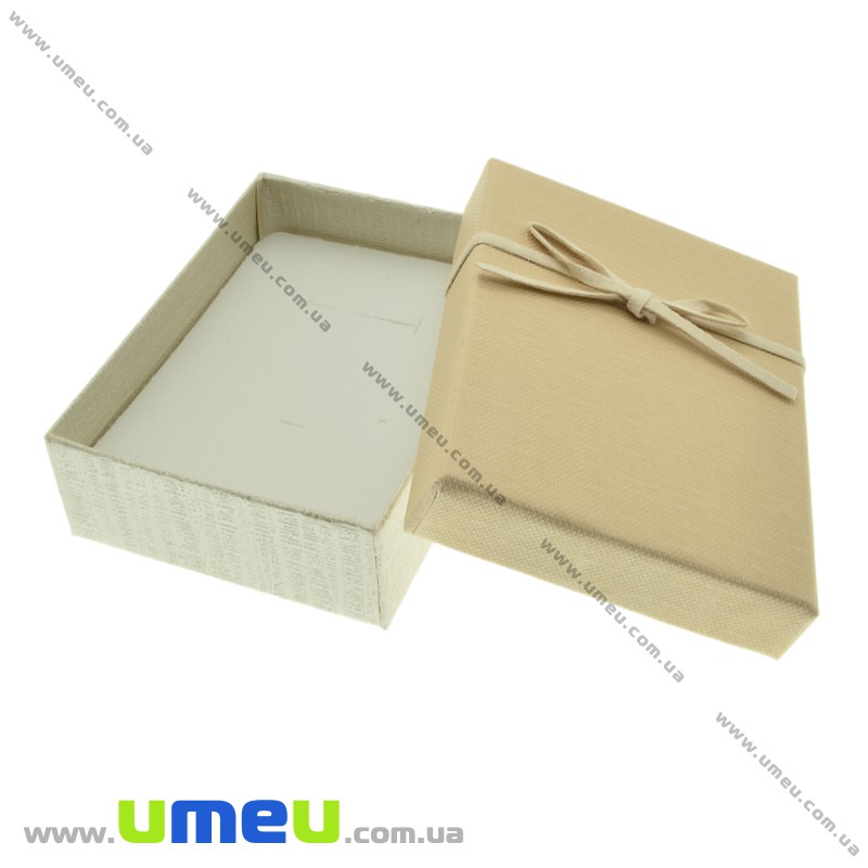 Подарочная коробочка Прямоугольная, 8,5х6,5х3 см, Бежевая (UPK-023119)