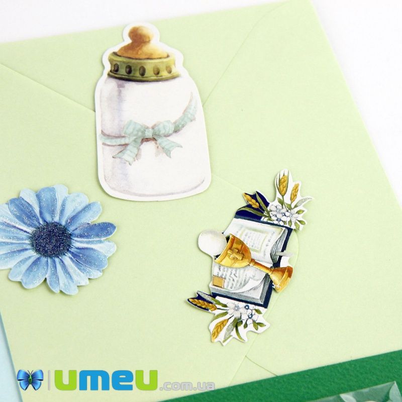 Набір скрапбукінгу для виготовлення 3-х великих листівок з конвертами, Дитяча (DIF-032795)