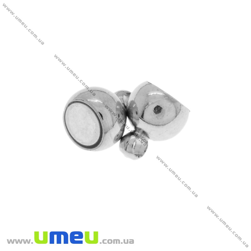 Замок магнитный, 18х8 мм, Темное серебро (ZAM-025873)