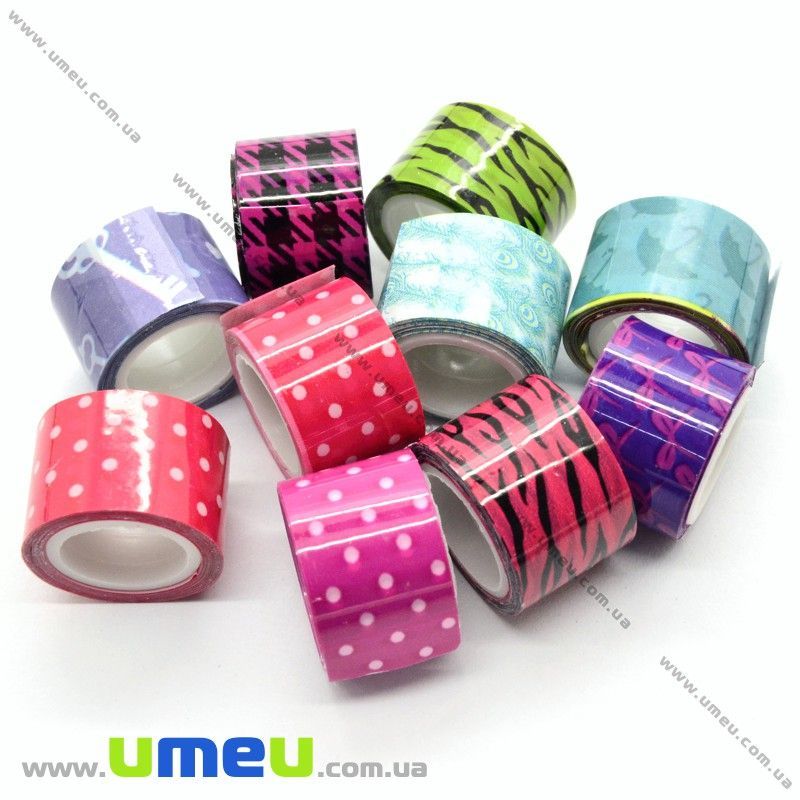 Декоративний скотч, Мікс, 12 мм (DIF-018143)