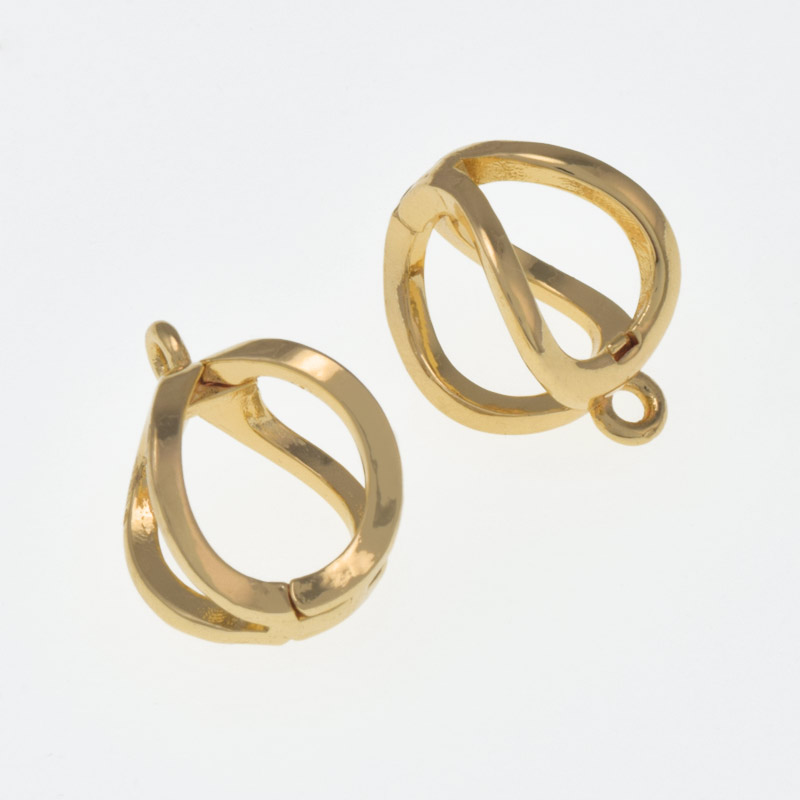 Бейл знімний, 14х10х9 мм, Латунь з покриттям 14 kt (OSN-058465)