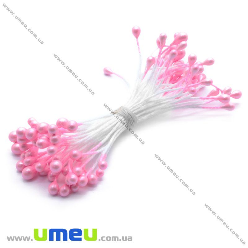 Тычинки на нитке маленькие, Розовые, 1 пучок (DIF-014975)