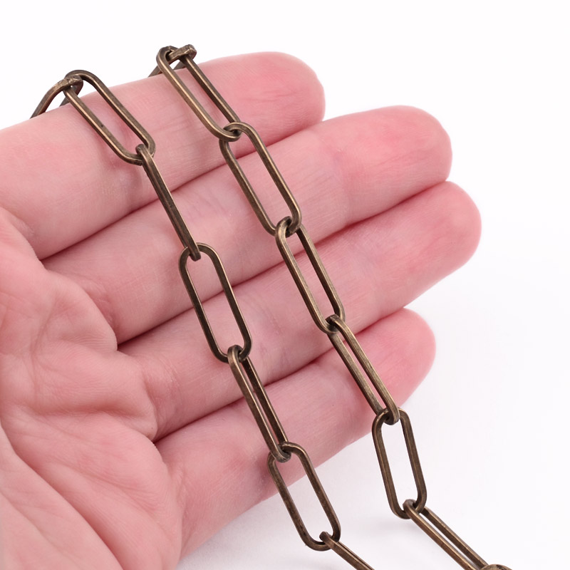 Цепь, Античная бронза, 18х6 мм (ZEP-040220)