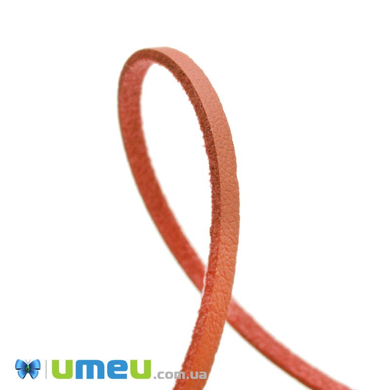 Замшево-шкіряний шнур, 3 мм, Теракотовий (LEN-044162)