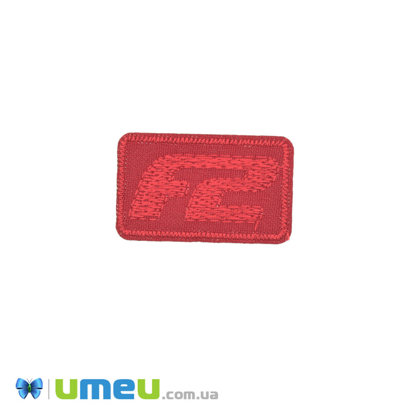 Термоаплікація F2, 4х2,5 см, Червона (APL-042454)