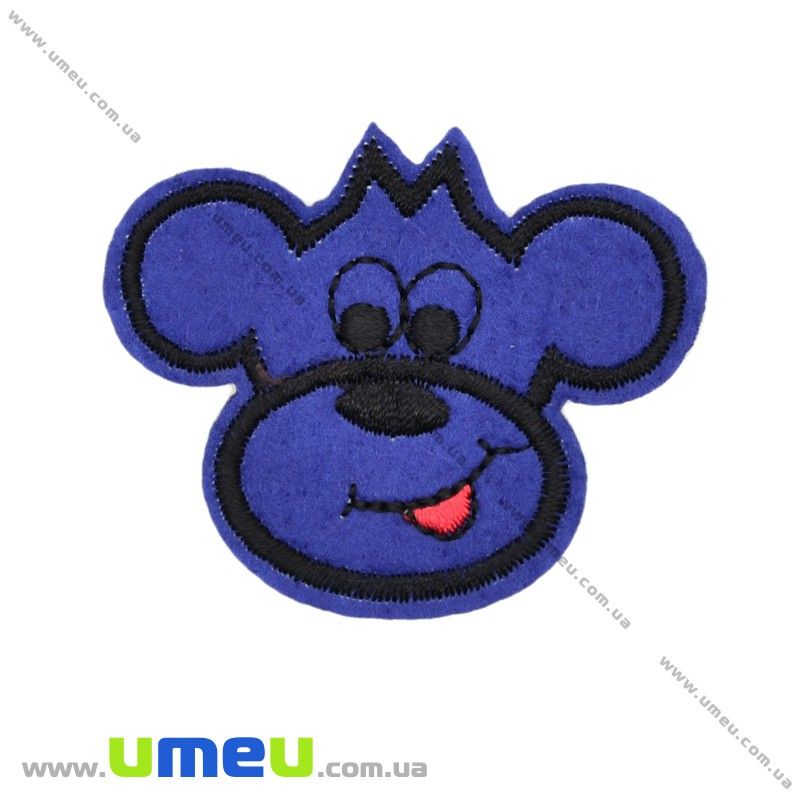 Термоаплікація дитяча Мавпочка, 5,5х4,5 см, Синя (APL-022262)