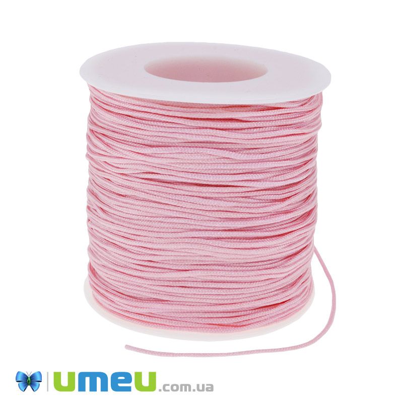 Нейлоновий шнур (для браслетів Шамбала), 1,0 мм, Рожевий (LEN-047102)