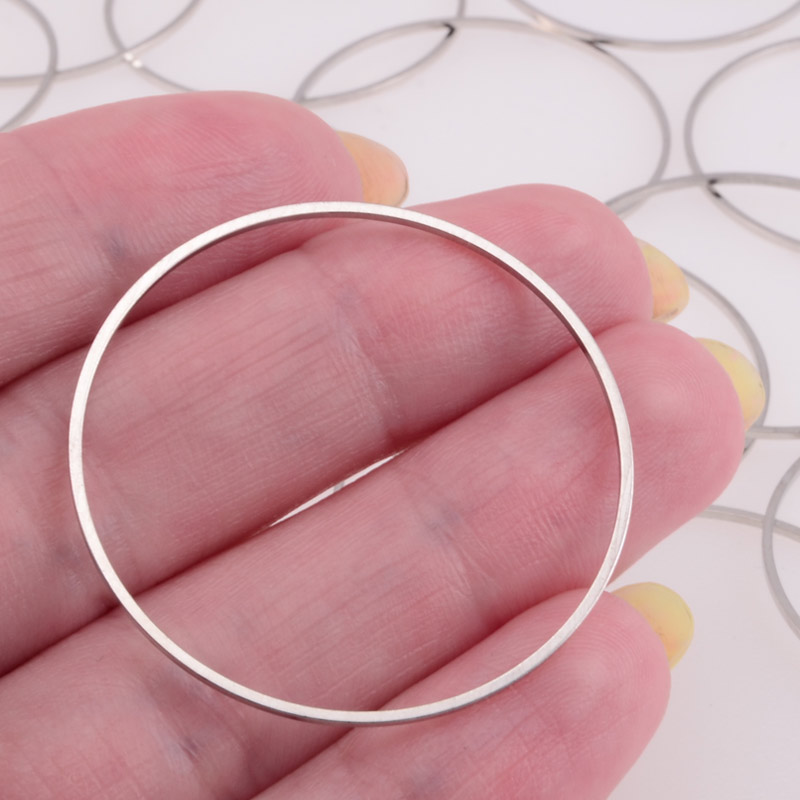 Кольцо декоративное, 35 мм, Темное серебро (PIN-055719)