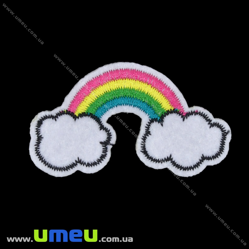 Термоаплікація Веселка, 6х3,5 см (APL-035211)