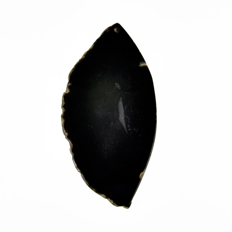Срез Агата, Черный, 81х41 мм (POD-032503)