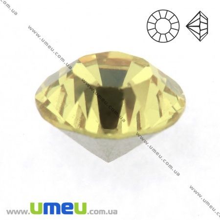 Стрази скляні конусні SS20 (4,6 мм), Жовті світлі (STR-018850)