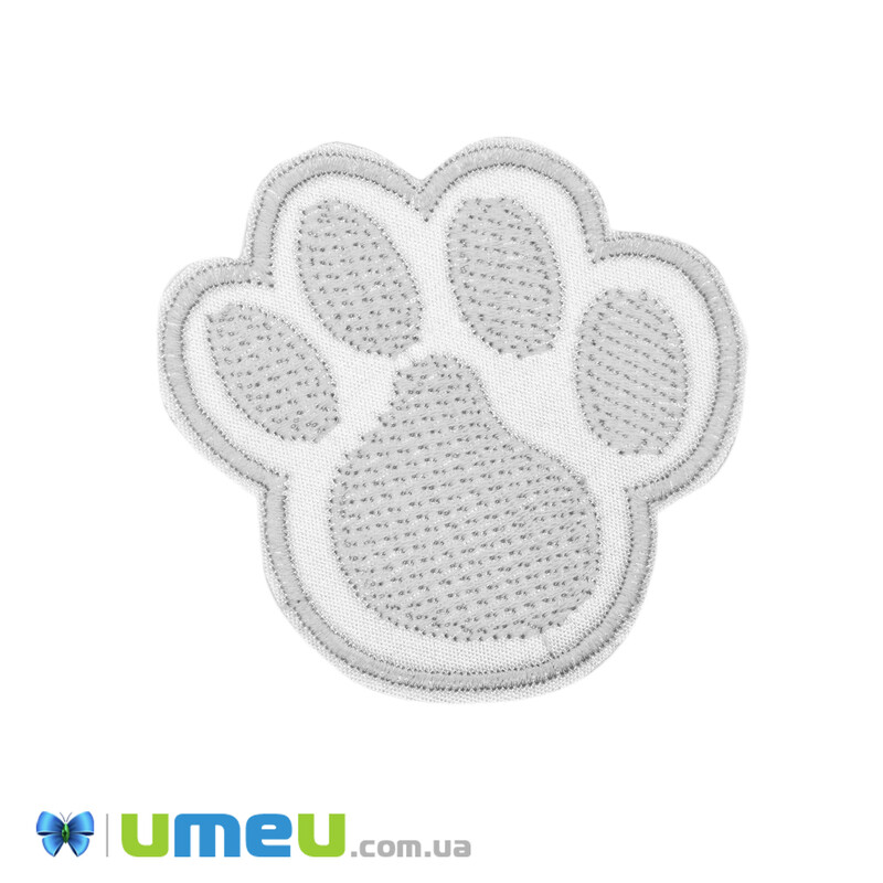 Термоаплікація Лапка, 6х5,5 см, Світловідбиваюча (APL-042551)