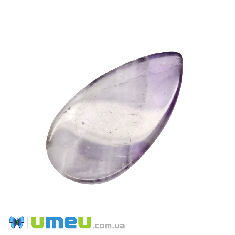 Кабошон нат. камень Аметист, Капля, 27,5х15,1 мм (KAB-050664)