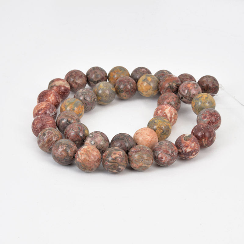 Намистини Яшма леопардова, Натур. камінь, 10,5 мм, Круглі (BUS-058028)