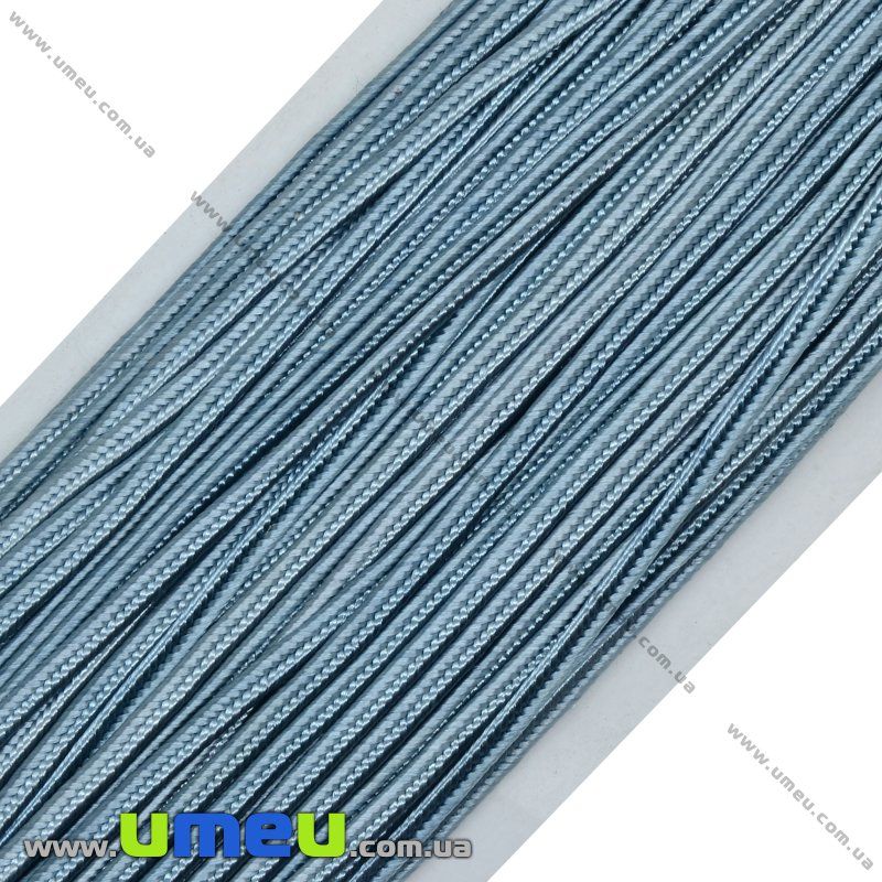 Сутажный шнур, 3 мм, Серый, 1 м (LEN-010489)