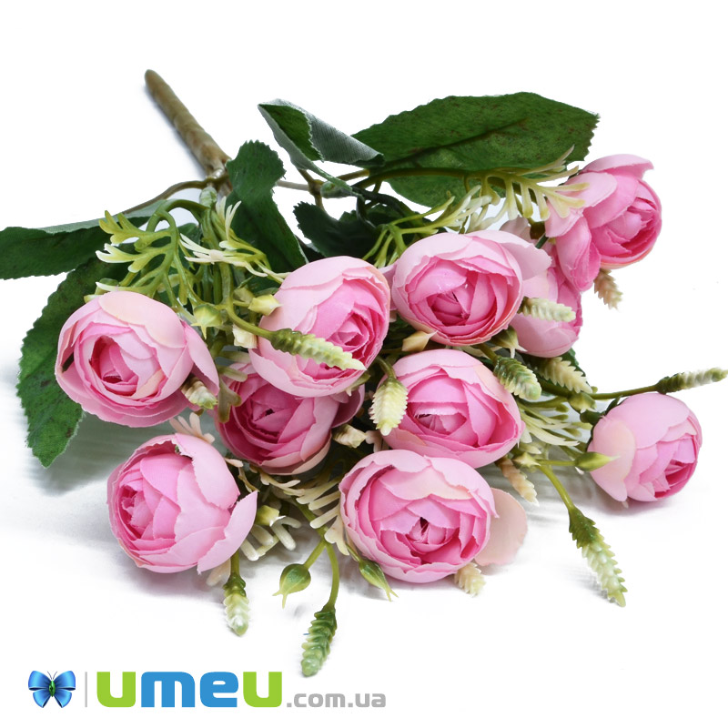 Букет камелії, 35 см, Рожевий (DIF-048327)