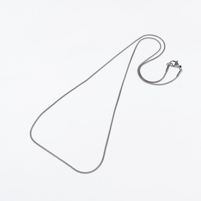 Основа на шею из нерж. ст., 1,2 мм, Темное серебро, 50 см (STL-055560)
