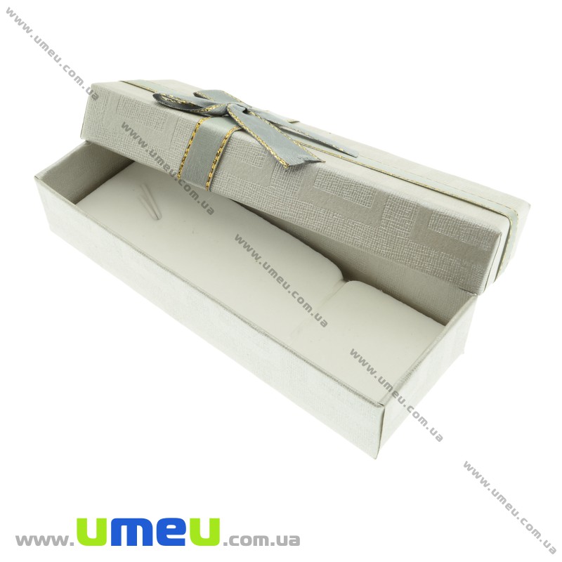 Подарочная коробочка Прямоугольная, 12х4,5х2,5 см, Серая (UPK-023189)