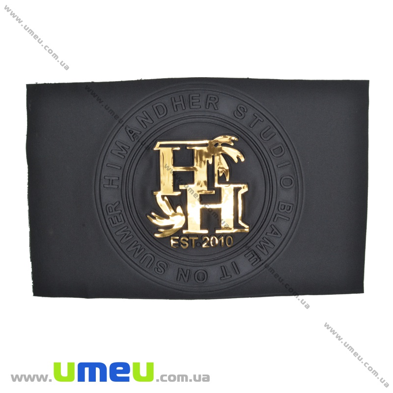 Аплікація пришивна Тканинна вставка, 19 см, Чорна (APL-035262)