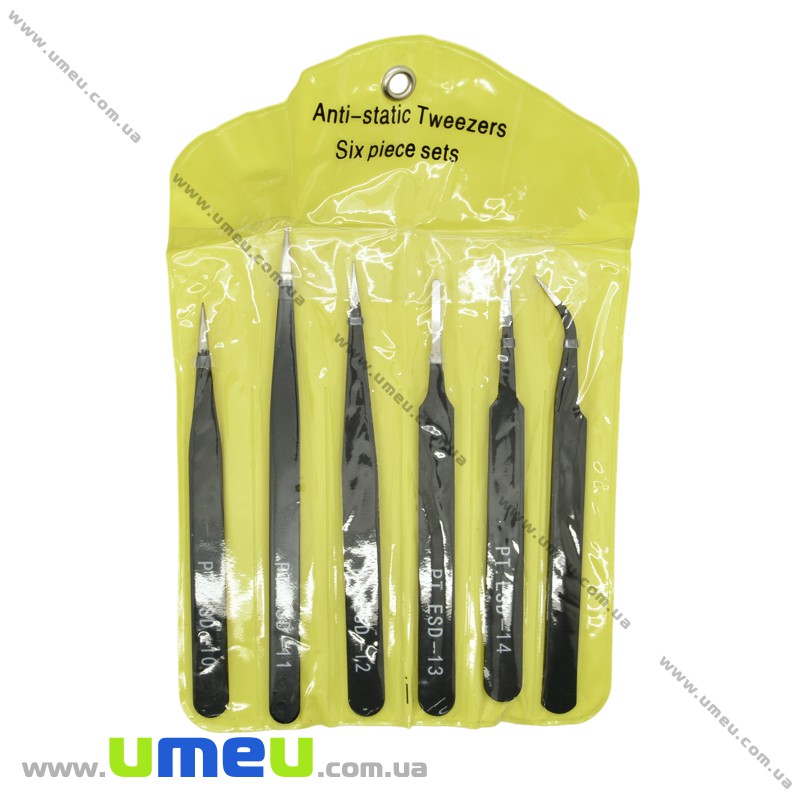 Набор бижутерных пинцетов, 6 шт (INS-024124)