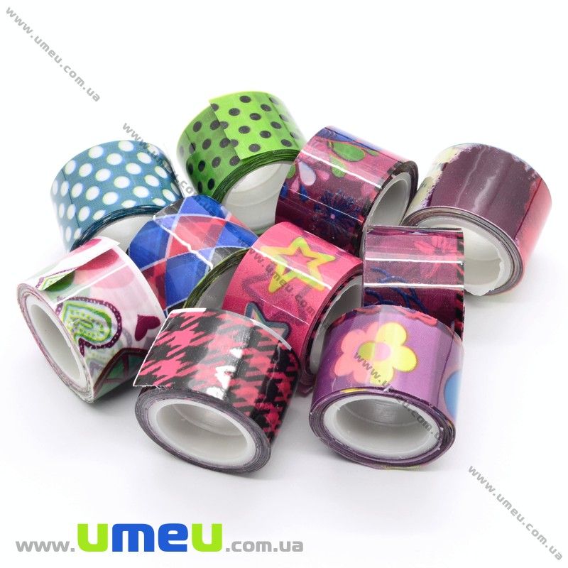 Декоративний скотч, Мікс, 12 мм (DIF-022525)