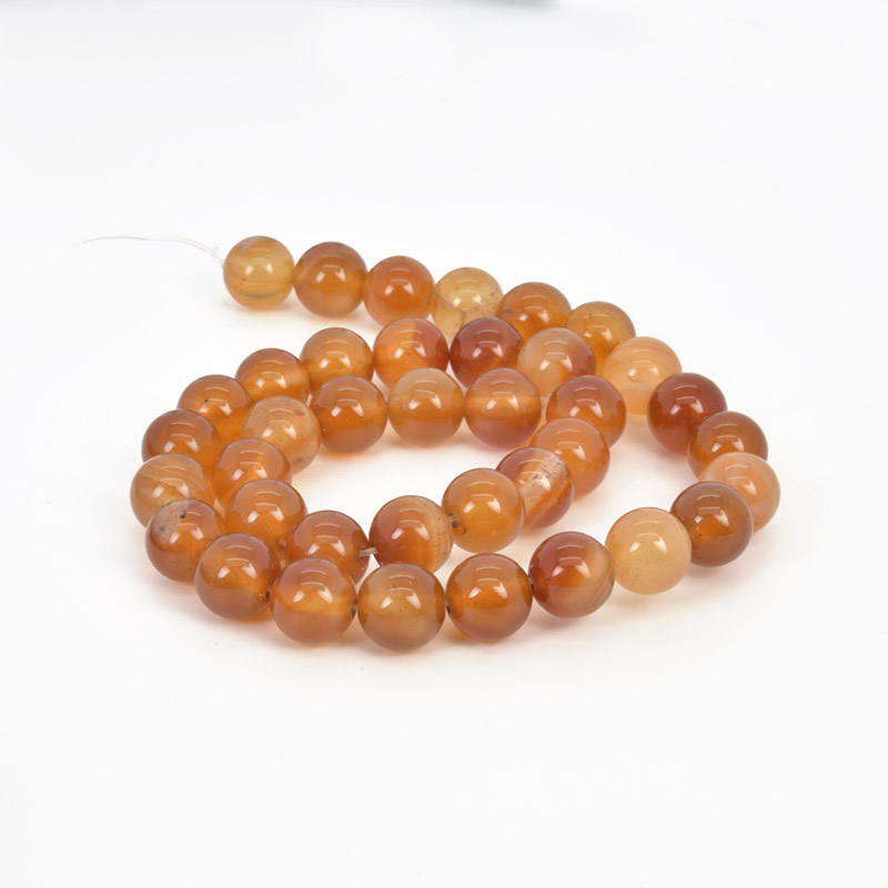 Бусины Сердолик, Натур. камень, 10 мм, Круглые (BUS-058059)