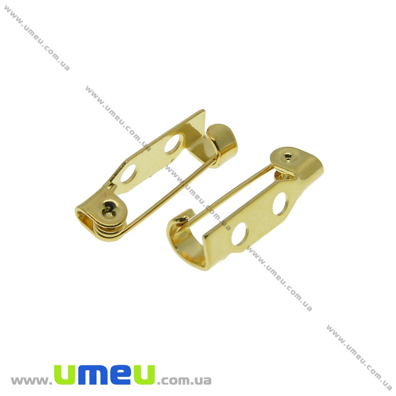 Основа для брошки з нерж. сталі, 17х5 мм, Золото (STL-034143)