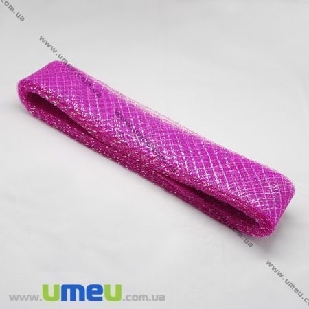 Регилин с люрексом, 20 мм, Малиновый (REG-012442)