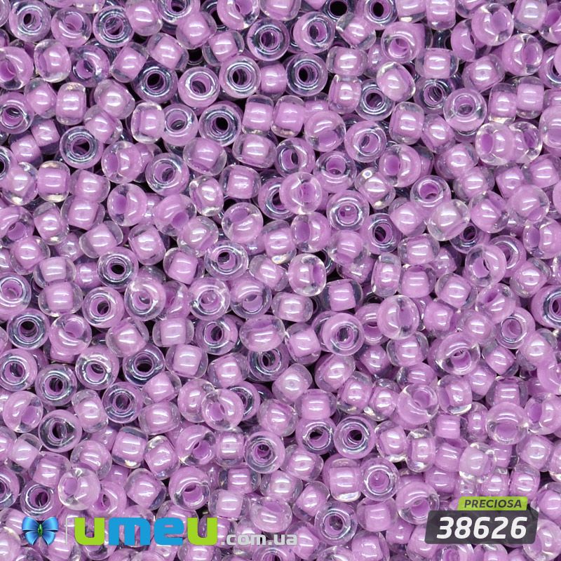 Бісер чеський №666/38626, Бузковий, Пофарбований, 10/0 (BIS-047849)