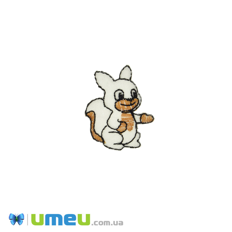 Термоаплікація дитяча Білочка, 3,5х2,5 см (APL-042434)