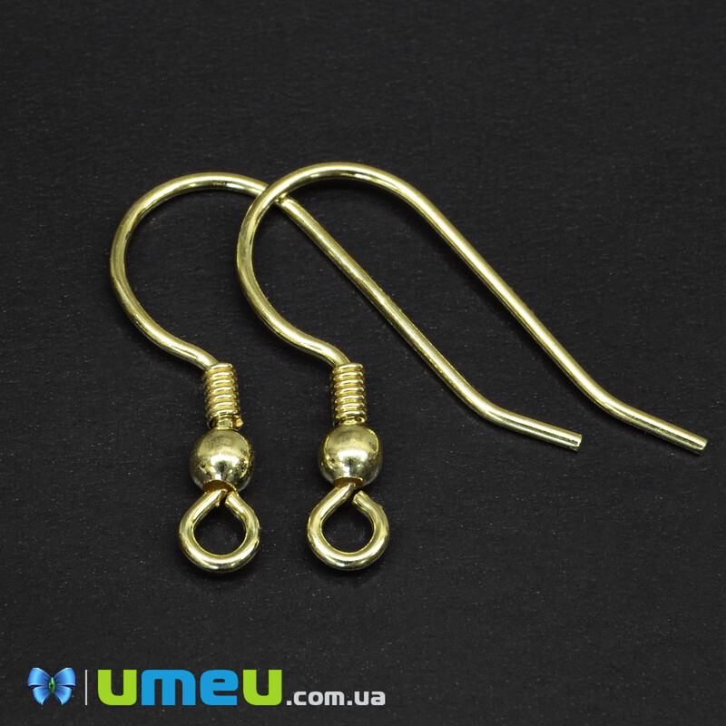 Швензи Срібло (925 проба) позолочені, 20х17 мм, 0,70 мм (SER-042643)