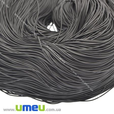 Шнур каучуковый, 1,5 мм, Черный, 1 м (LEN-015141)