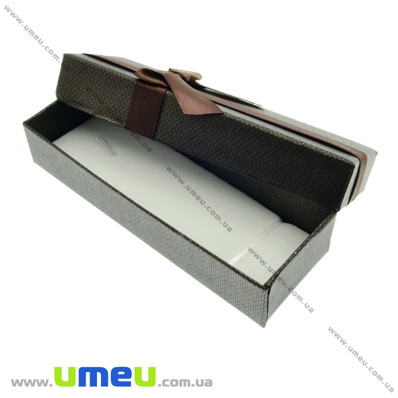 Подарункова коробочка Прямокутна, 12х4,5х2,5 см, Коричнева (UPK-023182)