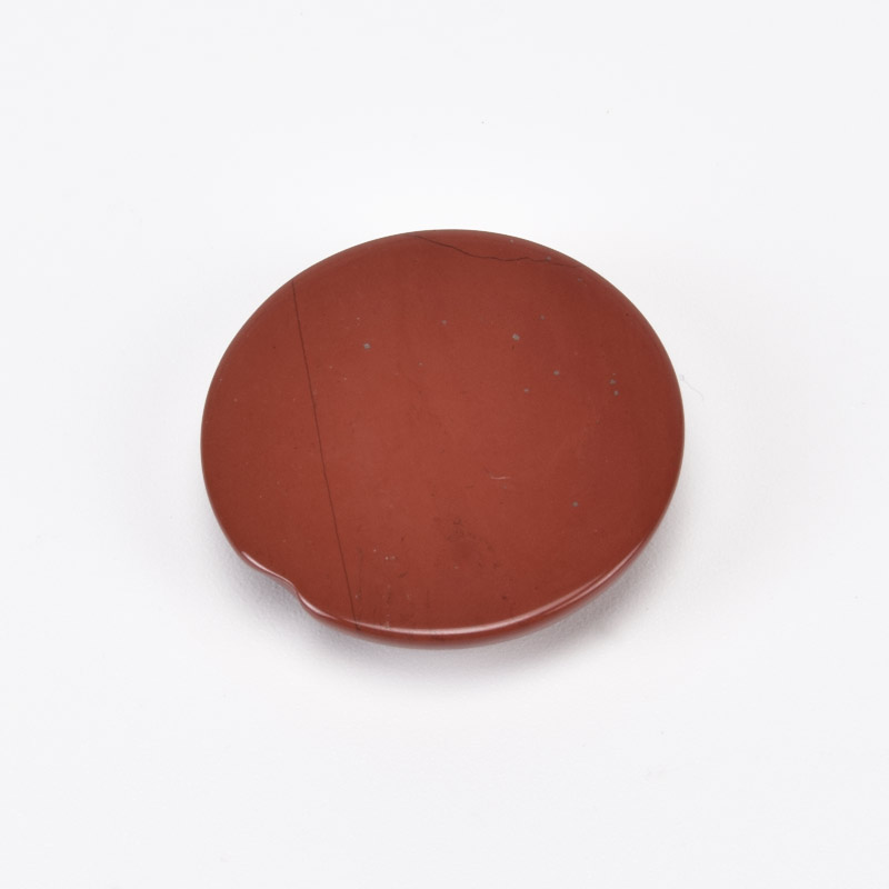 Кабошон нат. камінь Яшма червона (2 сорт), Круглий, 25 мм (KAB-038862)
