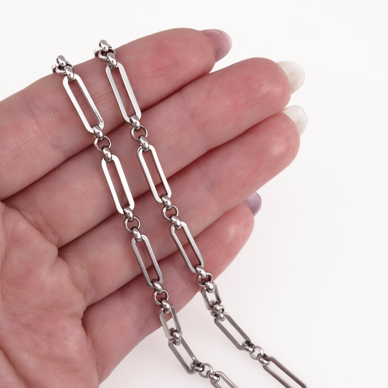 Ланцюг з нержавіючої сталі, 4,2 мм, Темне срібло (ZEP-055326)