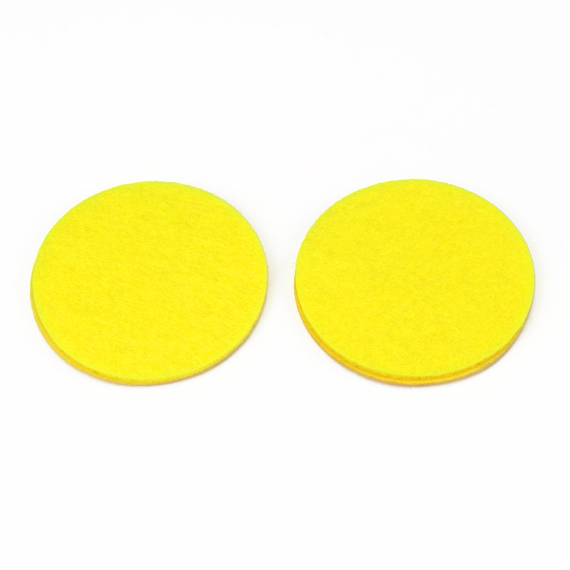 Декоративний виріб із фетру Скибка лимона, 4,5 см, Жовтий (FLT-056974)