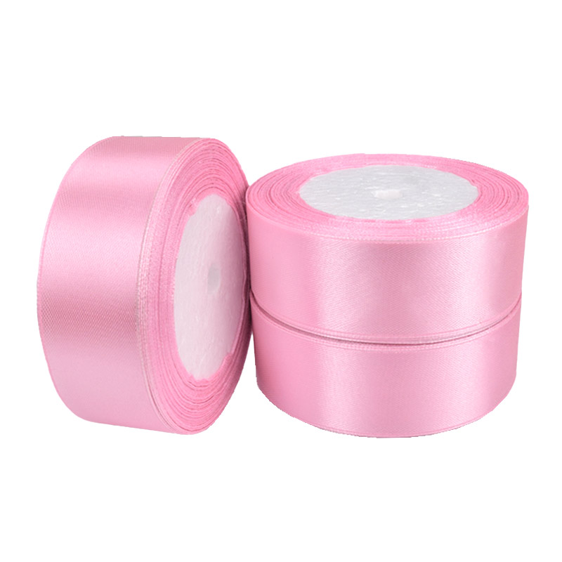 Атласна стрічка, 30 мм, Рожева (LEN-061087)