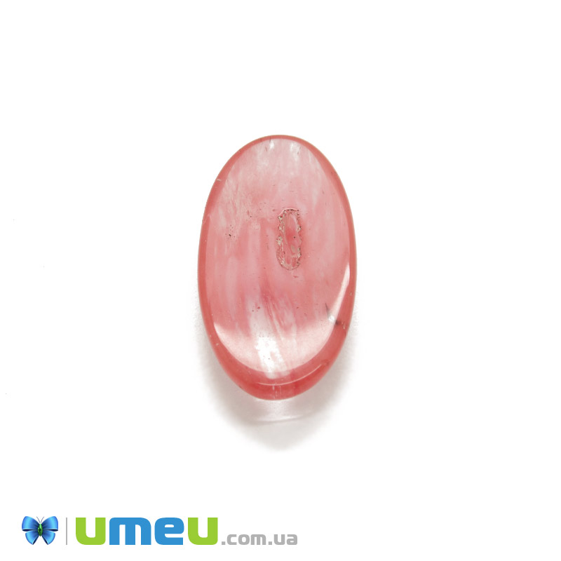 Кабошон нат. камінь Агат зелений (2 сорт), Круглий, 25 мм (KAB-036170)