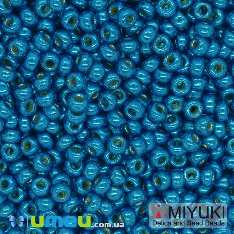 Бісер японський Miyuki круглий RR 11/0 №5114 Duracoat Galvanized, Бірюзовий (BIS-045730)