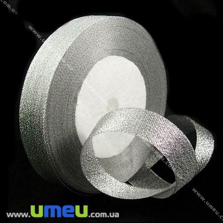 Лента парчовая, 20 мм, Серебристая (LEN-001544)