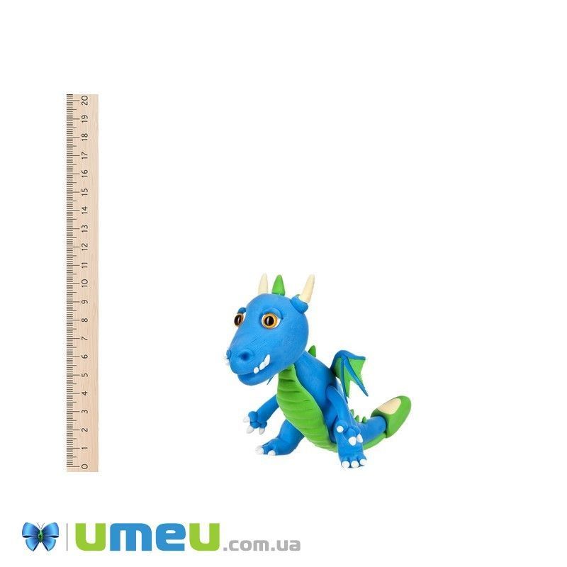 Маса для ліплення Paulinda Super Dough Cool Dragon Дракон синій (DIF-043550)